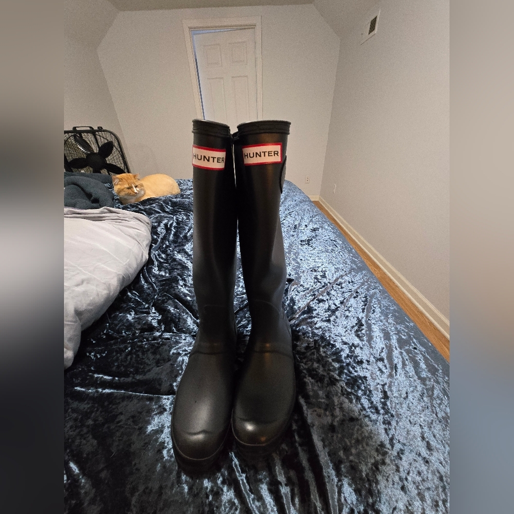 Dark Purple Hunter Rain Boots